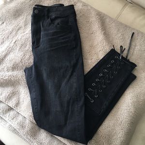 American Eagle lace up jeans